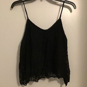 Navy blue black cami top